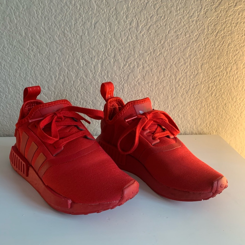 Red Adidas NMD_R1 shoes